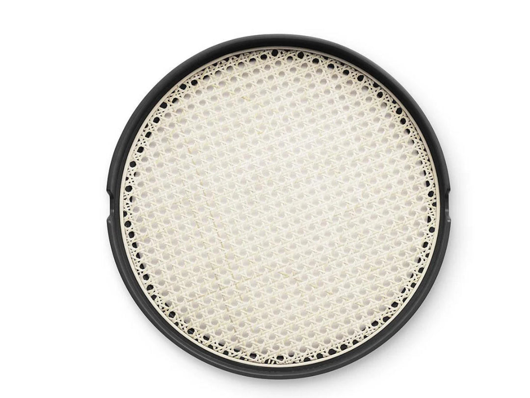 Salon Tray Black Ø35 cm
