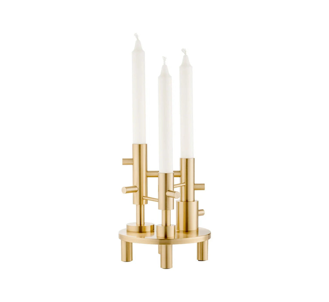 Candle Holder Lacquered Brass