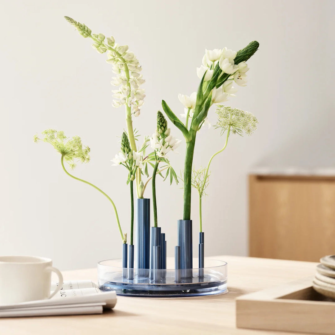 Ikeru Vase-Low Dust Blue