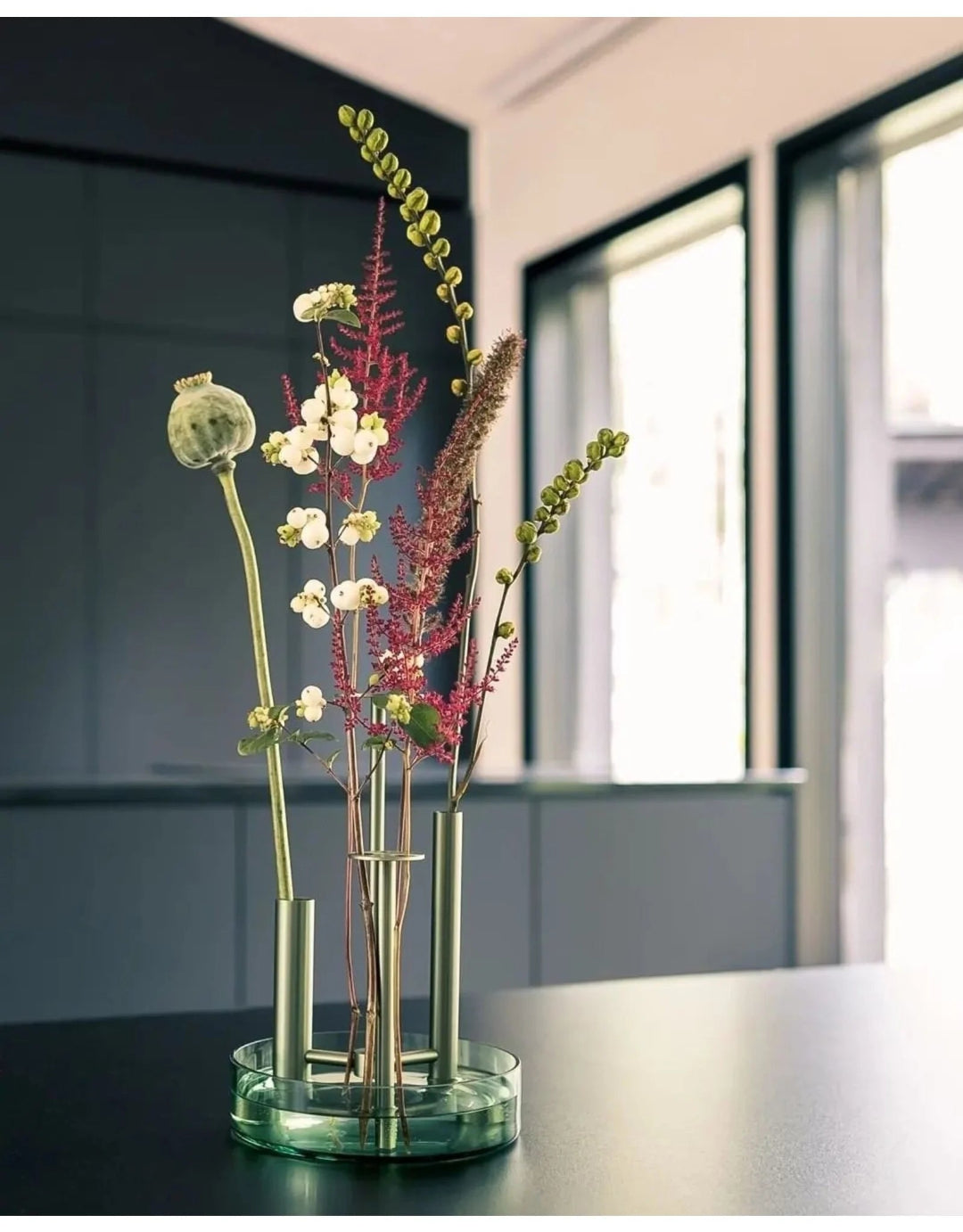 Ikeru Vase-High Forest Green